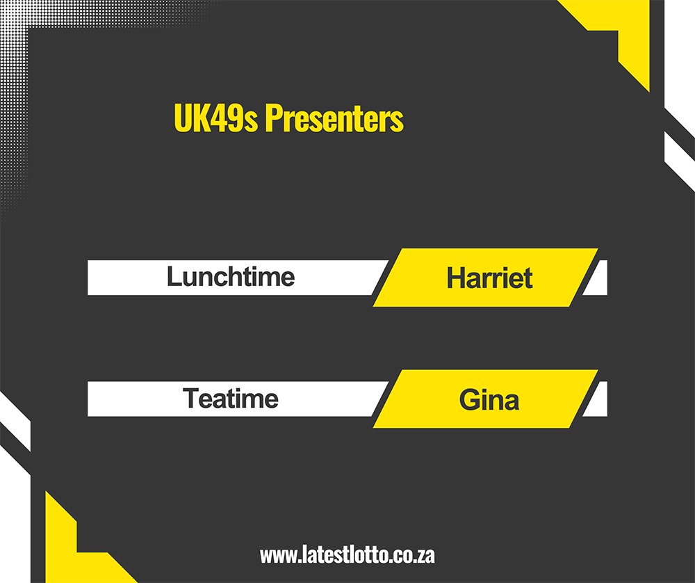 UK49s Presenters: Harriet and Gina team up after nearly 2 months