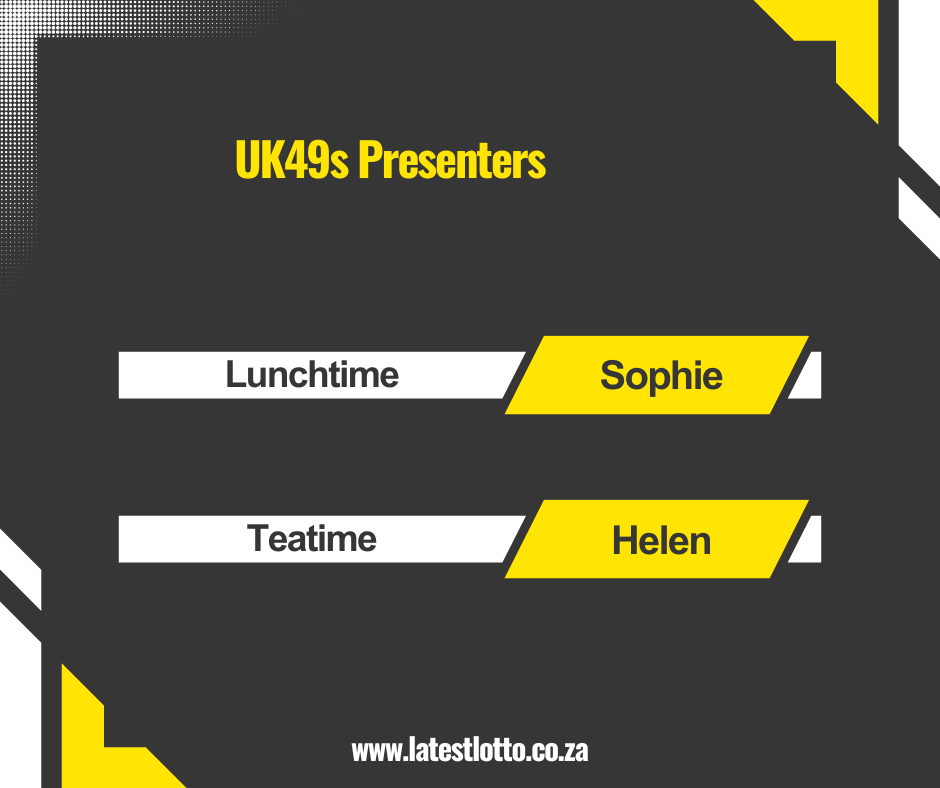 UK49s Presenters: Sophie and Helen team up after over a month